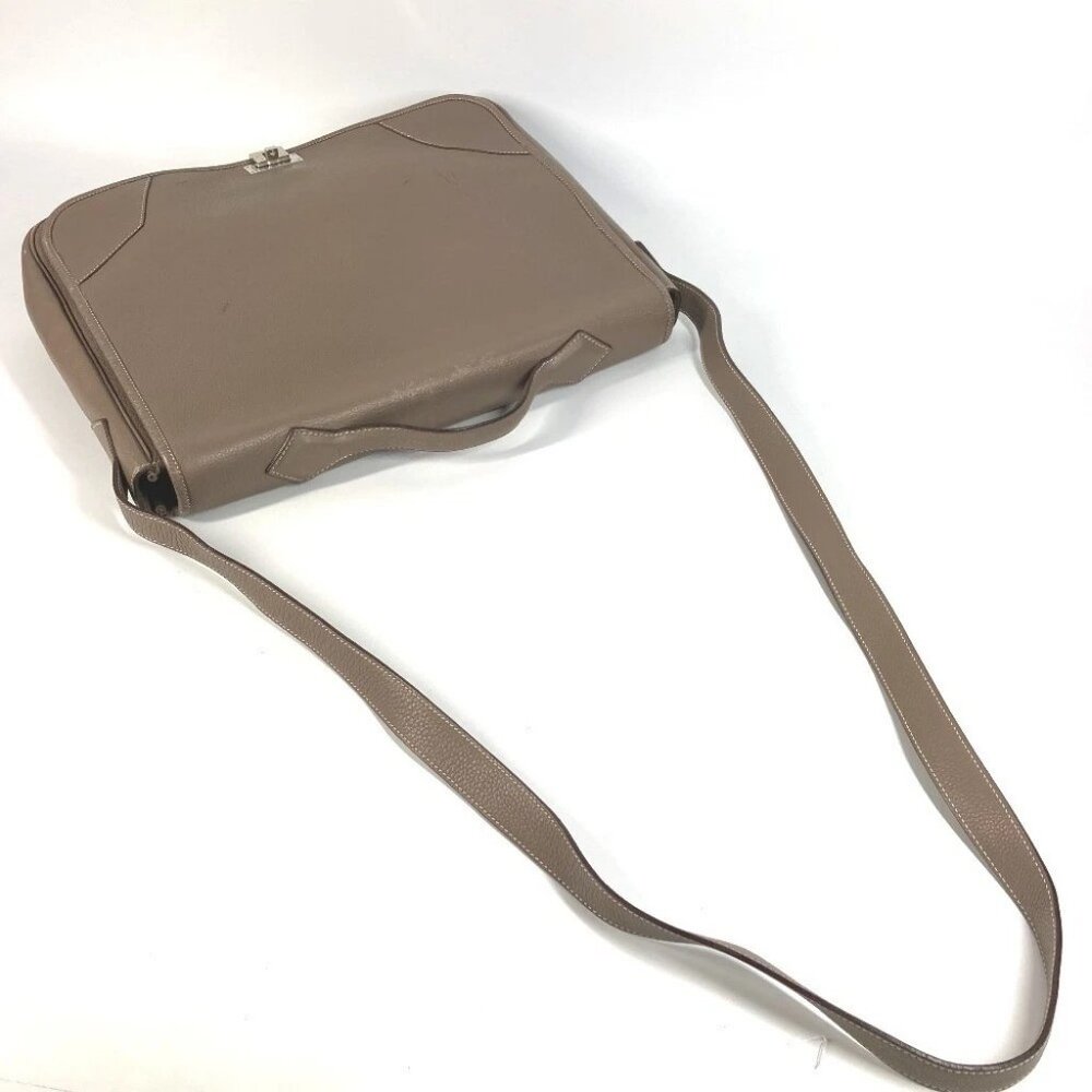 HERMES flap Victoria Messenger Bag 2WAY Bag Shoulder Bag Crossbody Hand Bag - Picture 9 of 14